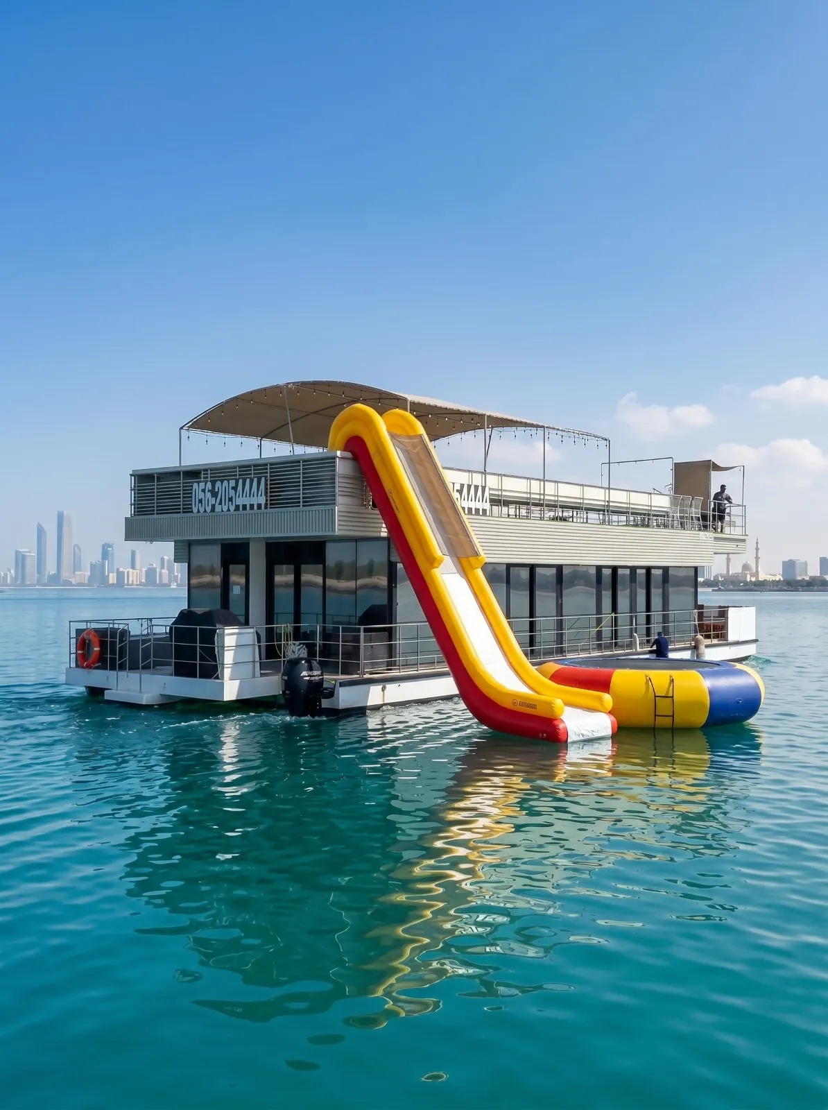 Inflatable toys – 73ft Houseboat Rental Abu Dhabi
